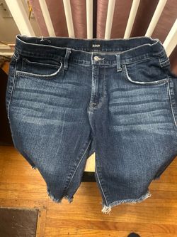 Hudson Dark Wash Denim Cut-Off Shorts