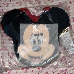 Mickey Mouse Mini Big Face Canvas Tote And Minnie Mouse Mini Big Face Canvas Tote