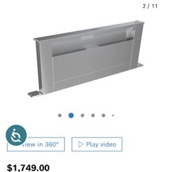 NIB Bosch® 800 Series 37" Stainless Steel Downdraft Ventilation - $900