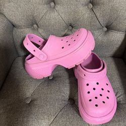Croc Clogs Crush Pink Size 8
