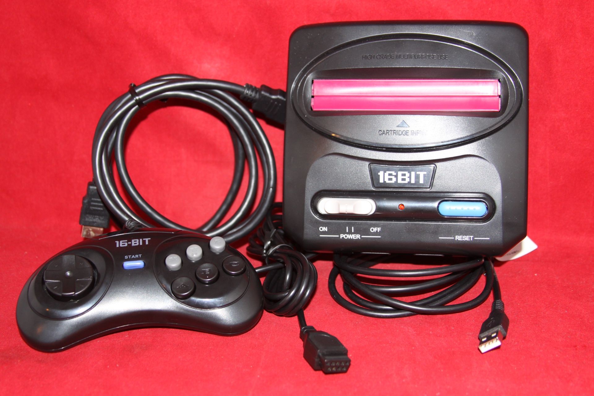 16-Bit Compact MD HDMI, Sega Mega Drive Compatible Console (CC-16CMH-BK)