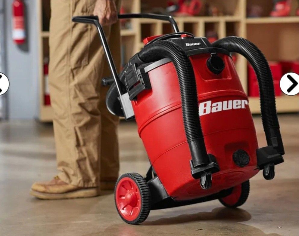 Bauer 16 Gal Wet/dry Vac W/Cart
