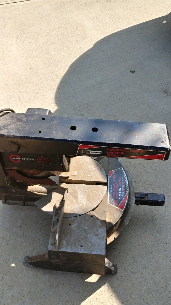 Vintage Craftsman 10inch Miter and radial saw combination