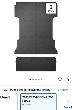 Ford F150 floor mats ‘21-‘25  2pcs