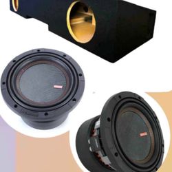 POWERFUL MEMPHIS MOJO 8” Subwoofers With Box For SILVERADO AND SIERRA 2019-up