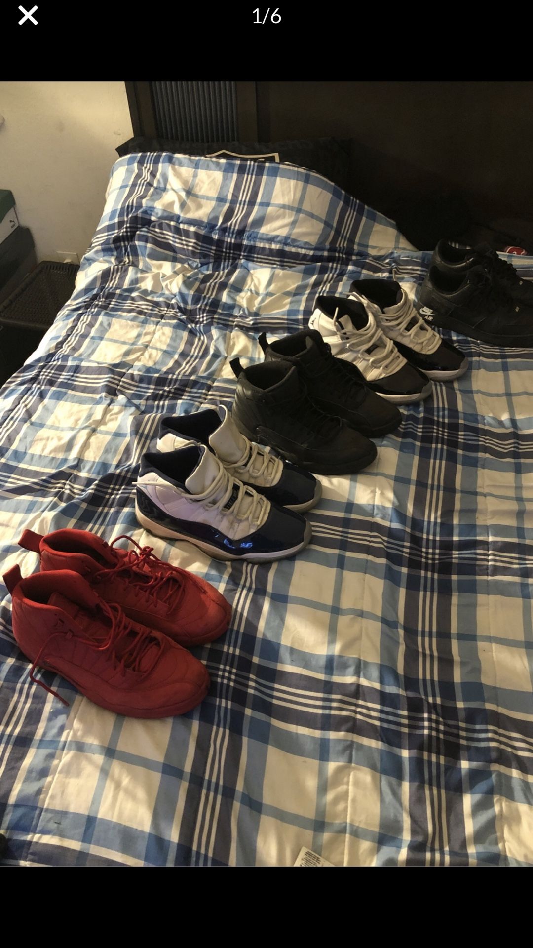 Jordan 11s , 12s and black force’s all size 13