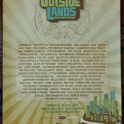 SF Outside Lands Festival 2008 Original Poster Radiohead Tom Petty