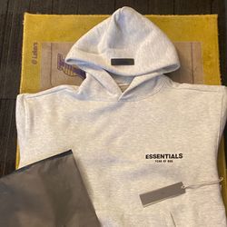 Essential Fear Of God Hoodie Light Oatmeal 