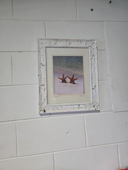 Framed Starfish Beach Photo Print