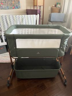 Olive Green Bassinet