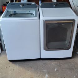 Samsung Washer And Electric Dryer Set 