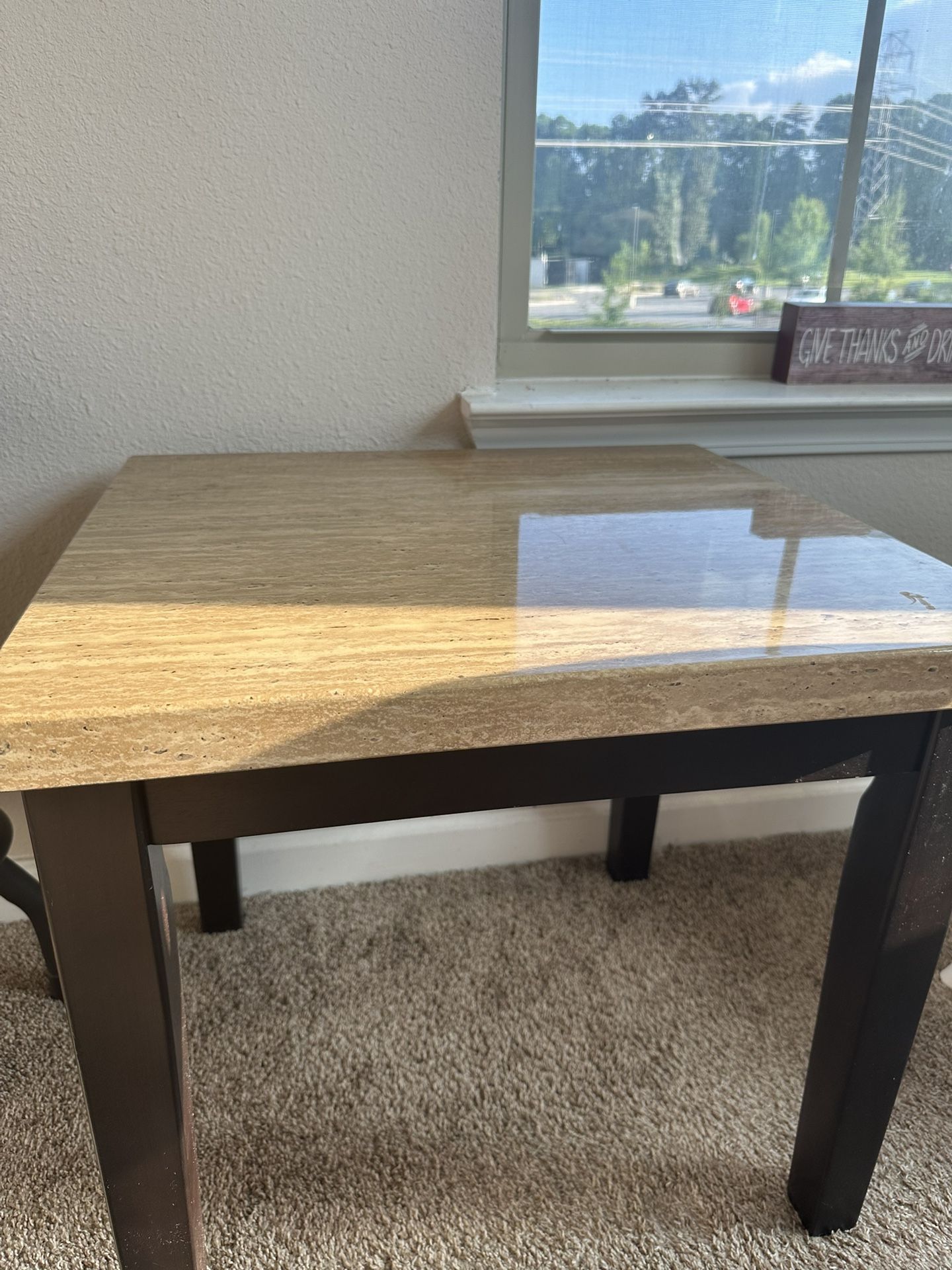Two Solid Wood Table 