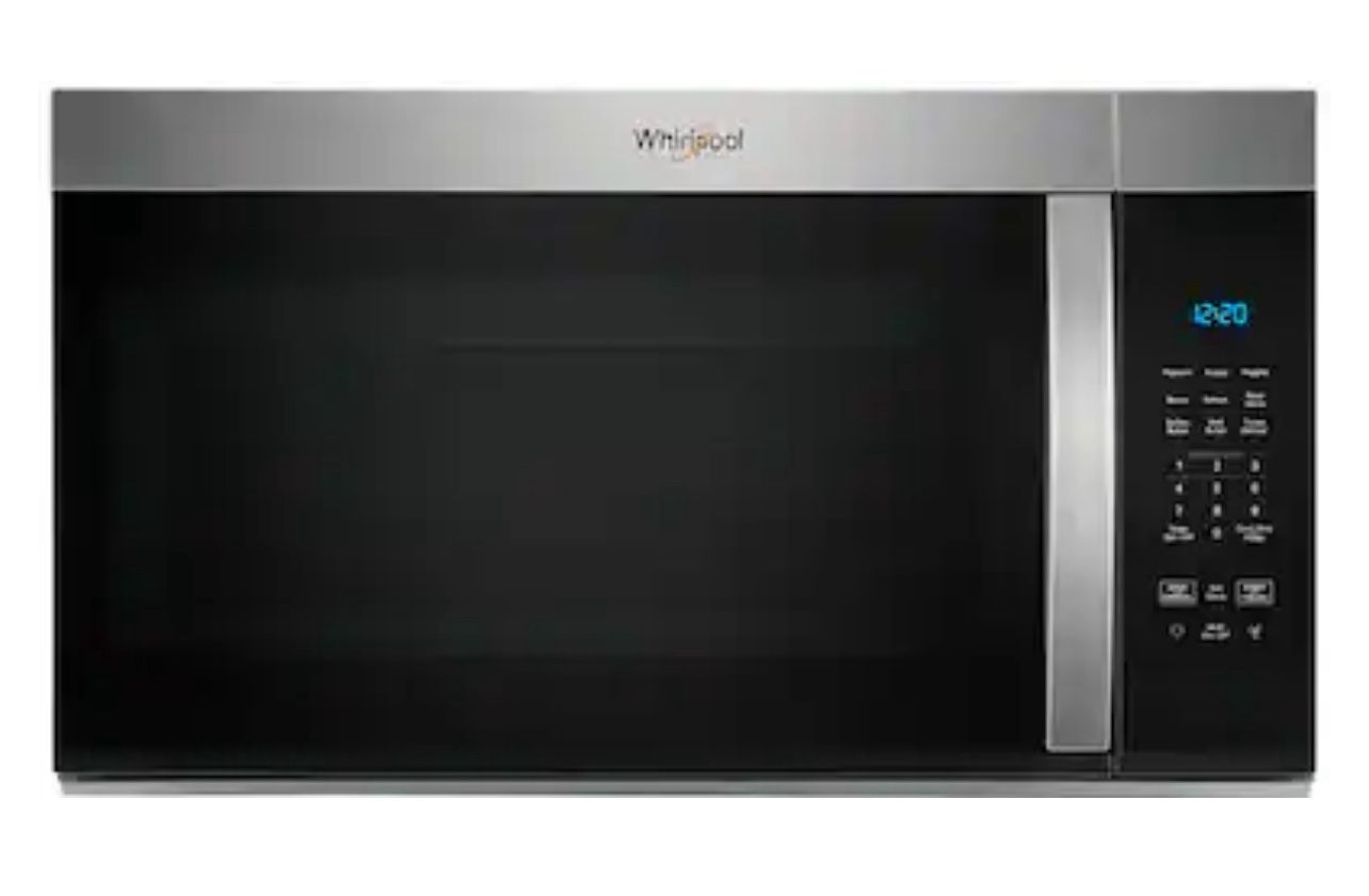 Whirlpool 30 in. 1.7 cu. ft. 1000W Over-the-Range Microwave with 300 CFM - Fingerprint Resistant Stainless