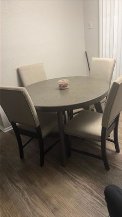 Table and 4 chairs