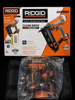 RIDGID 16-Gauge 2-1/2” Straight Finish Nailer