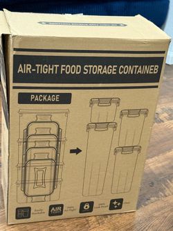 New Air-Tight Food Storage Container Set of 24 containers