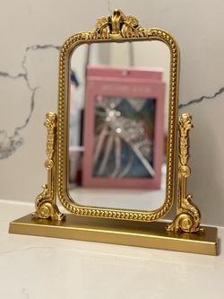 Gold Ornate Vanity Table Mirror
