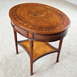 Theodore Alexander Oval Side Table 