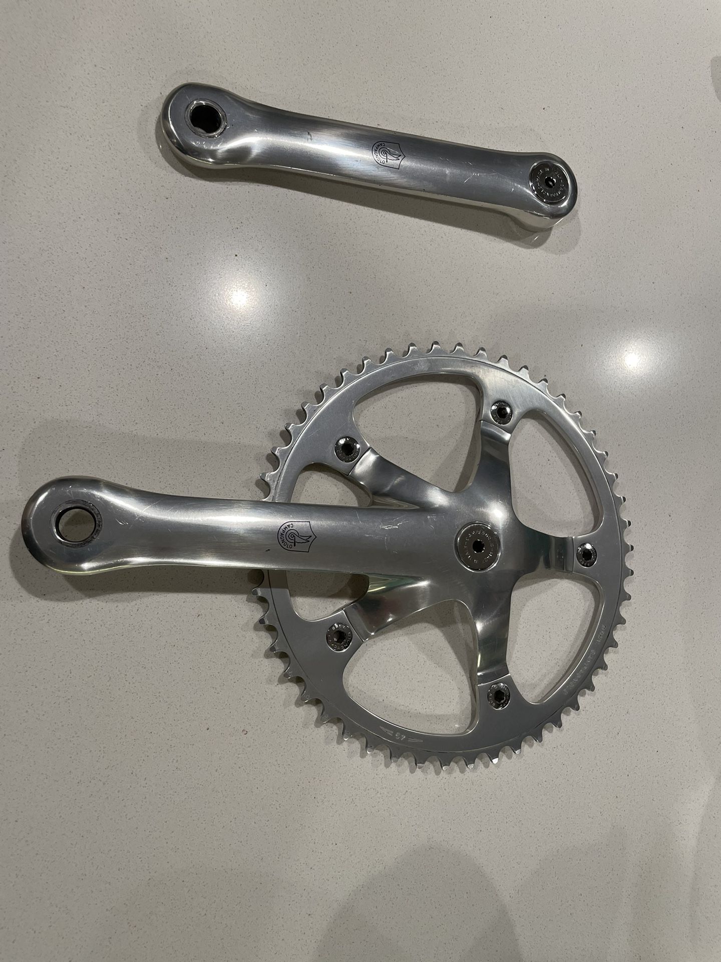 Campagnolo record track crankset 144bcd 170mm
