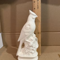 vintage white porcelain cardinal produced by I. Godinger & Co. or a similar high-end giftware brand from the late 20th century.