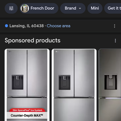 LG fridge. Brand new never used