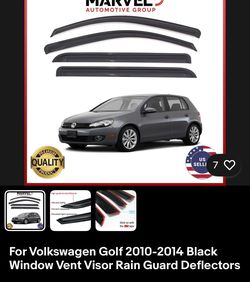 VW Golf 2010-2014 Window rain guards