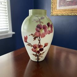 Hand Painted Floral Vase
