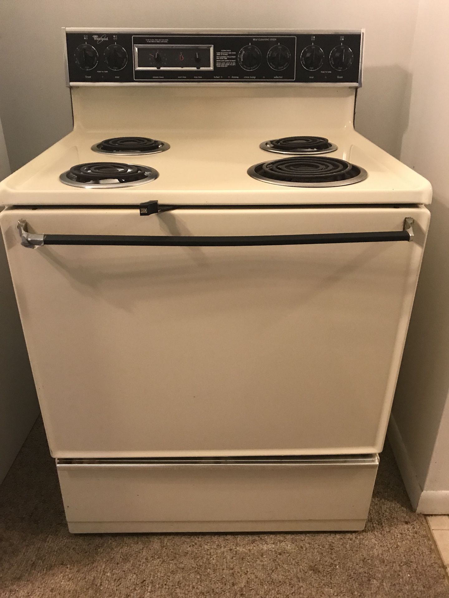 Old whirlpool 2024 electric stove