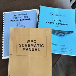 Set of WIlliams Pinball Catalogs