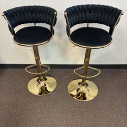 2 Pc Swivel Bar Stools 