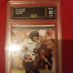 2017 Leaf Draft #56 Patrick Mahomes II Chiefs RC Rookie G.M.A 10! GEM MINT! 