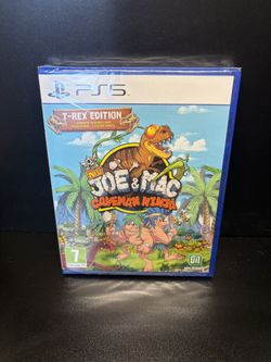 NEW JOE & MAC Caveman Ninja T-Rex Edition  PS5 Playstation 5 SEALED