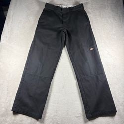 Dickies Skateboarding Double Knee Mens 32x31 Black Fade Loose Skater Grunge#574