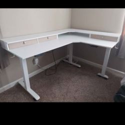 L-Shaped Electric Sit-Stand Desk