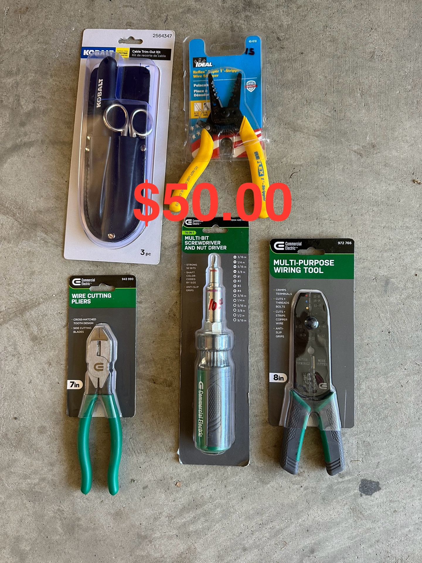 New Tools $50.00