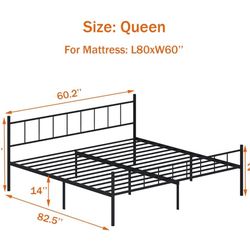 Queen Bed And Frame 