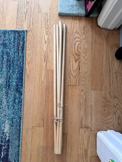 5 wooden dowels, 36”