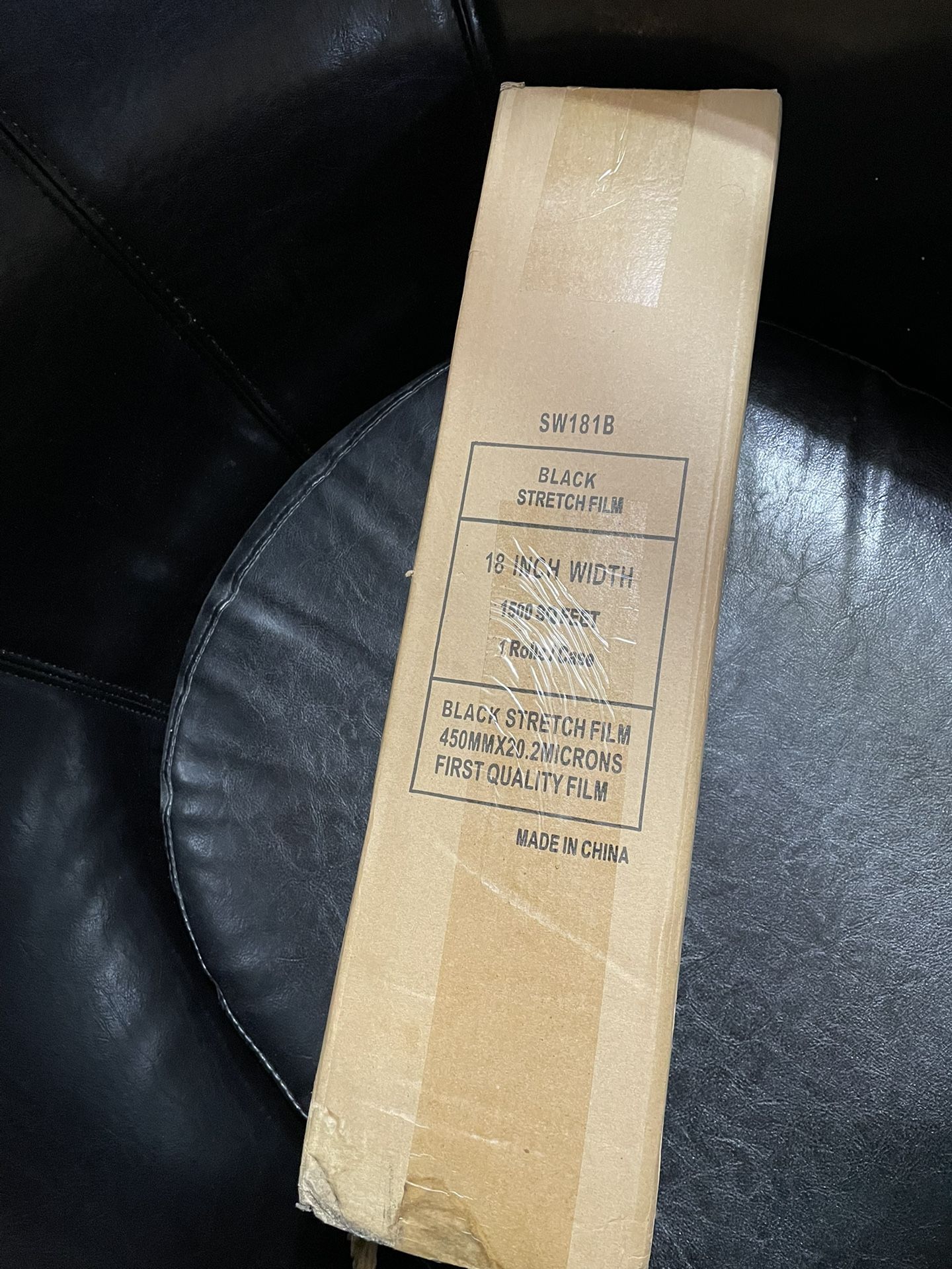 Absolute SW181B Single Original Roll Black Shrink Wrap 18" x 1500 sqft (Used)