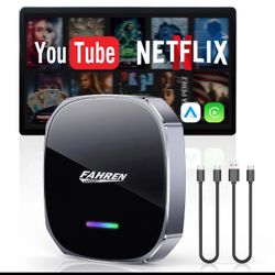 FAHREN Apple Wireless CarPlay Adapter for iPhone & Android Auto