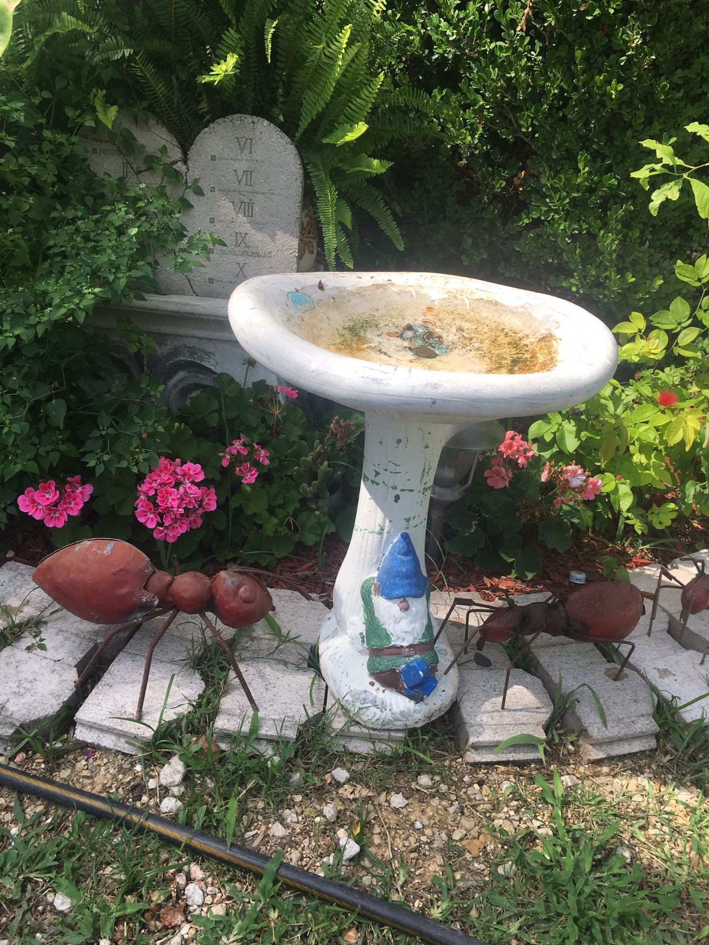 Bird bath fountain