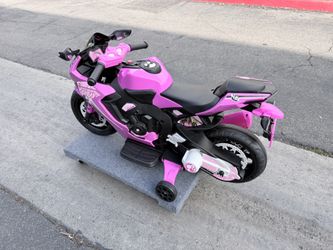 6V Barbie Motorcycle Age 3+, Brand New Open Box Unassembled