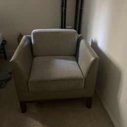 Simple Beige Armchair