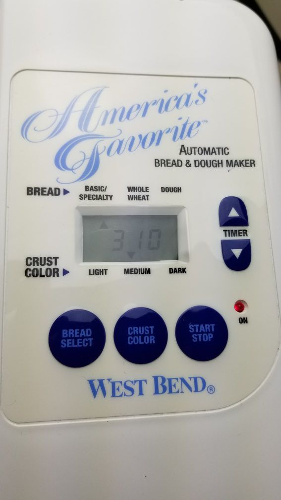 West Bend America's Favorite Automatic Bread & Dough Maker Machine
