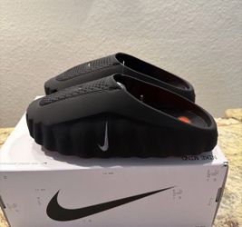 Nike Mind 001 Slide Black Chrome HQ4307-001 Men's Size 10 Brand New