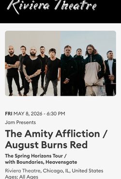 Amity Affliction/ August Burns Red