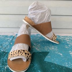 Dolce Vita leather calf hair sandals size 8