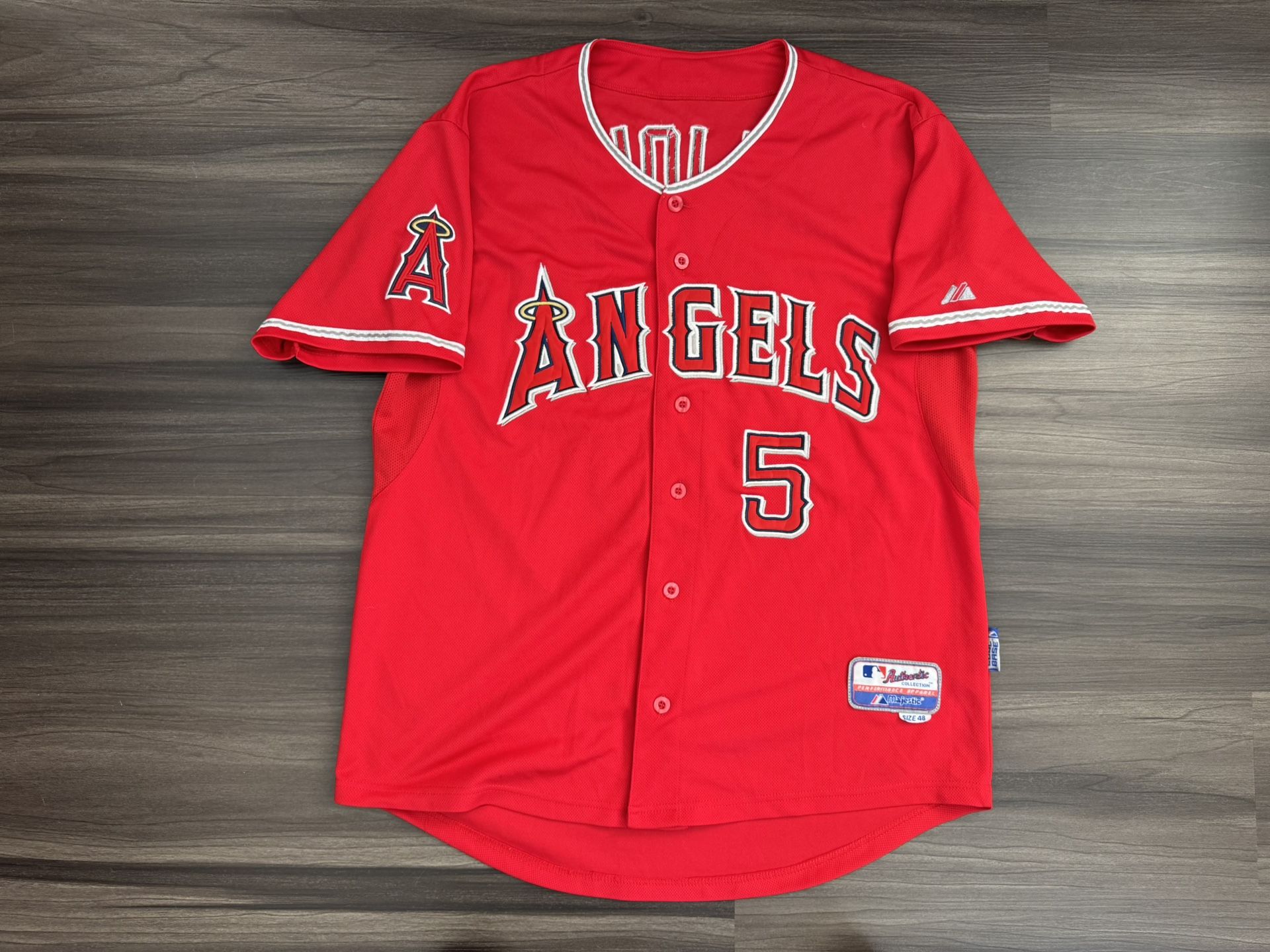 Majestic Los Angeles Angels Albert Pujols #5 MLB Baseball Stitched Jersey Sz XL 100% authentic. Good condition, lightly worn. The product is a Maje