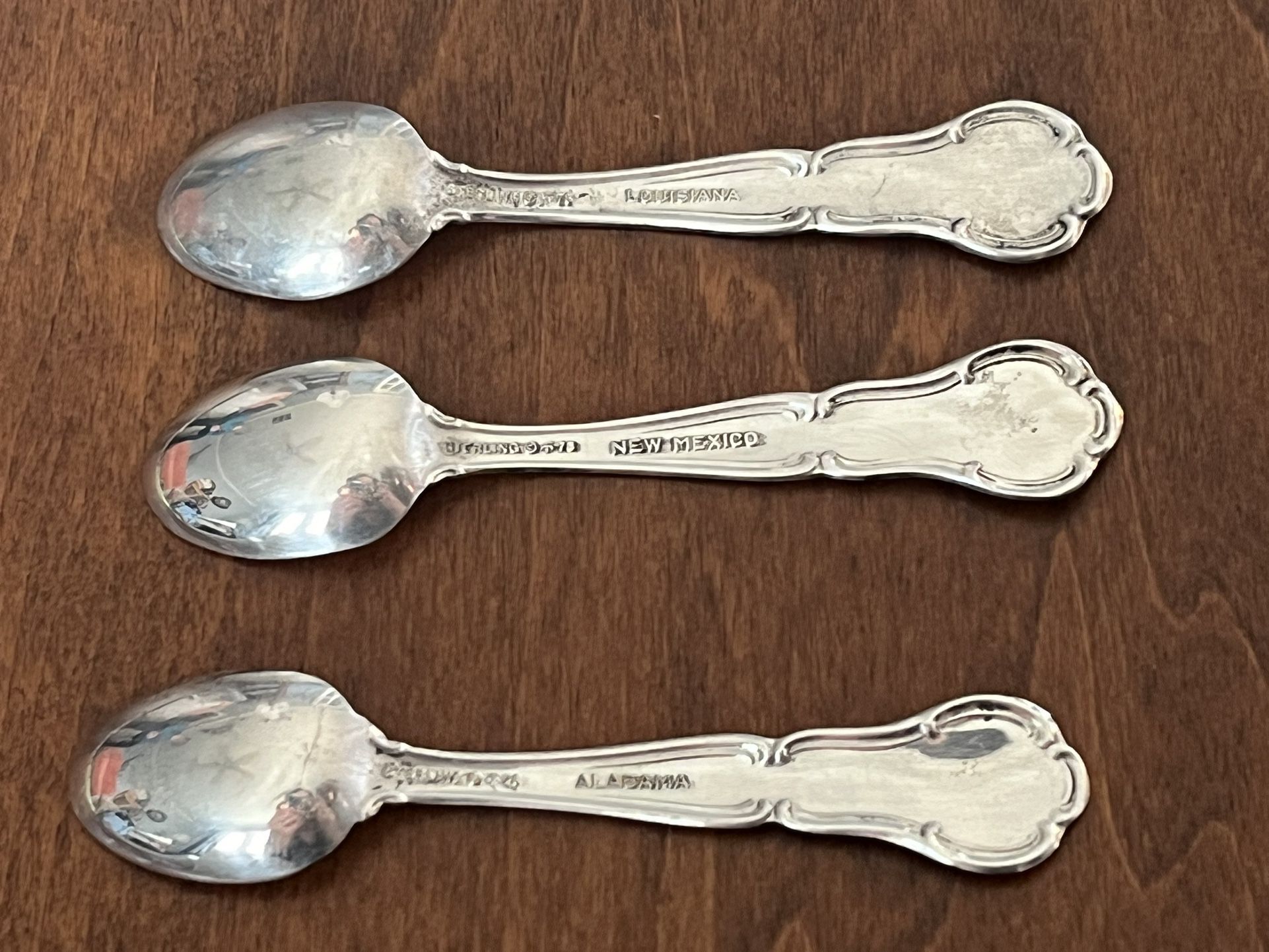 Franklin mint official State Flower Collectible Spoons