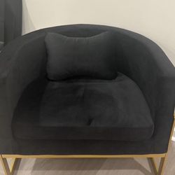 Black + Gold Chair 