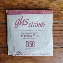 Ghs B56 Phosphor Bronze Wrap Guitar String